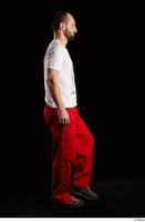  Orest  1 dressed grey shoes jogging suit red panties side view walking white t shirt whole body 0003.jpg
